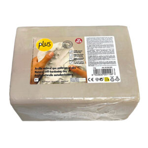 Pasta de modelar sio-2 plus color blanco natural paquete de 5 kg