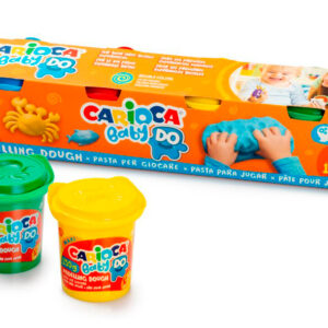 Pasta de modelar carioca baby do 150 ml caja de 4 unidades colores surtidos