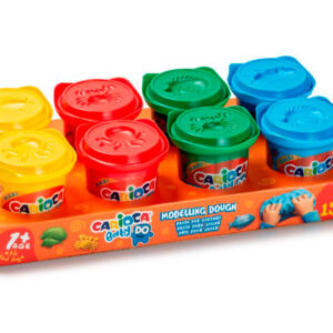 Pasta de modelar carioca baby do 150 ml caja de 8 unidades colores surtidos