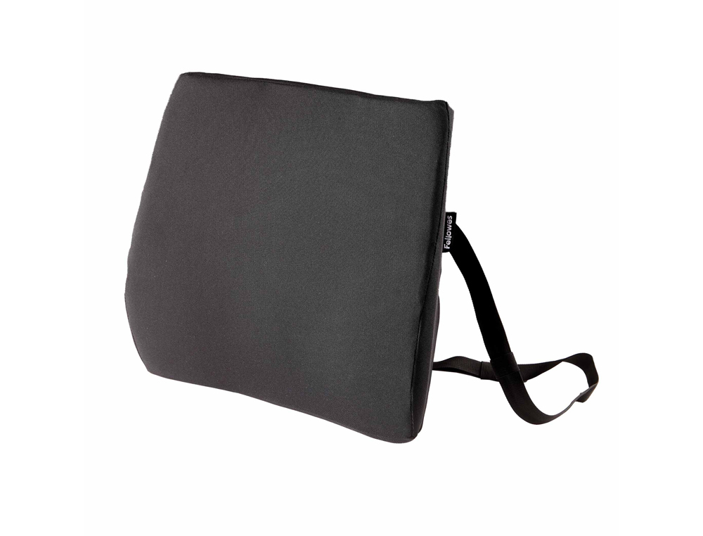 Respaldo ergonomico fellowes lumbar acolchado breyta comfort color negro 330x380x90 mm