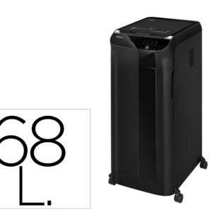 Destructora de documentos fellowes 450c capacidad de corte 450 hojas destruye grapas clips tarjetas y cd 68