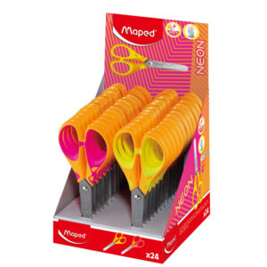 Tijera escolar maped essentials soft neon 13 cm