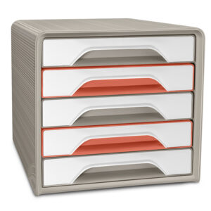 Fichero cajones de sobremesa cep terra nova 5 cajones smoove colores surtidos 360x288x271 mm
