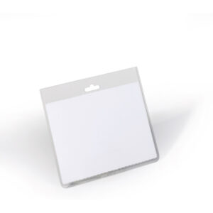 Portanombres durable pvc con perforacion para clip 60x90 mm