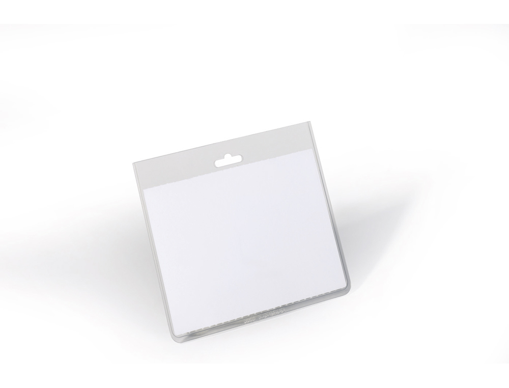Portanombres durable pvc con perforacion para clip 60x90 mm