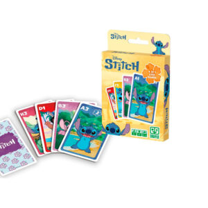 Baraja de cartas shuffle infantil stitch