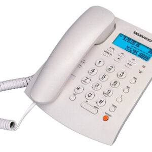 Telefono daewoo sobremesa pantalla retroiluminada manos libres color blanco