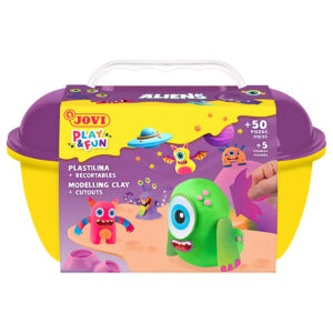 Juego jovi play&fun plastilina cofre aliens