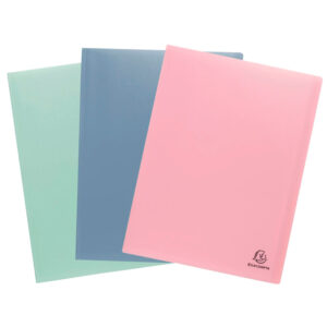 Carpeta exacompta autentik escaparate 40 fundas din a4 polipropileno reciclado colores surtidos