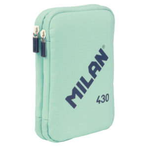 Plumier escolar milan 430 since 1918 doble con accesorios color verde 195x50x130 mm