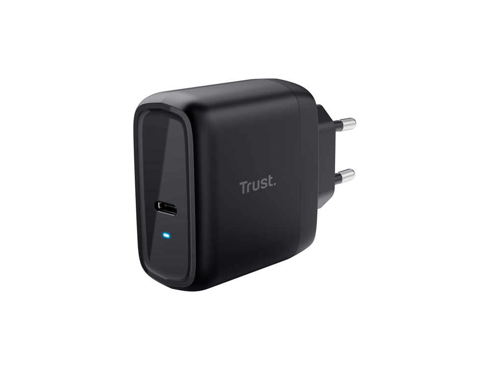 Cargador de pared trust maxo universal 65w usb-c color negro