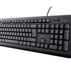 Teclado trust tk-150 usb 2.0 con cable longitud 180 cm color negro