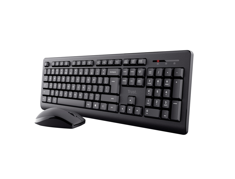 Set teclado + raton trust primo inalambrico usb 2.0 color negro
