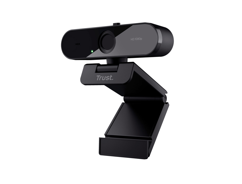 Camara webcam trust tw-200 full hd usb 2.0 1920x1080 color negro