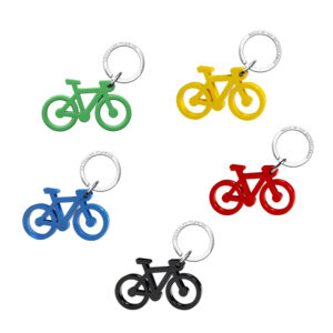 Llavero bicicleta acrilico reciclado pack de 5 unidades colores surtidos