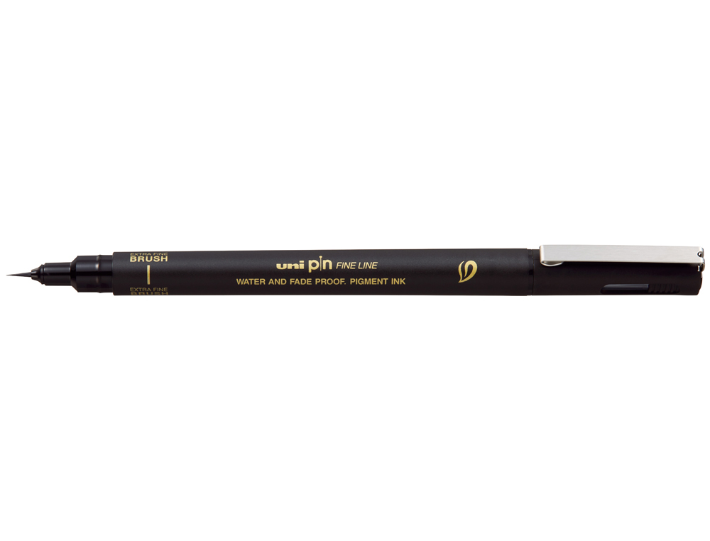 Rotulador uniball pin 500ef punta pincel flexible color negro