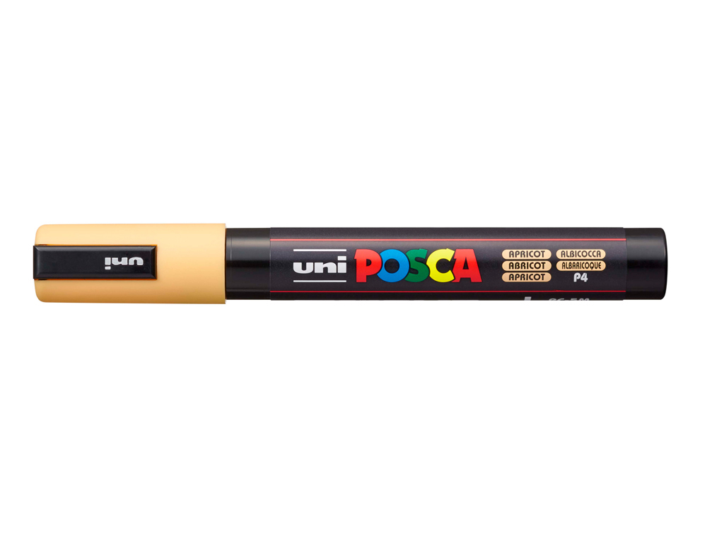 Rotulador uni posca pc-5m marcador de pintura punta conica 1,8-2,5 mm albaricoque