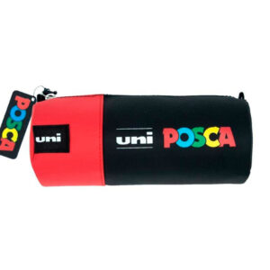 Estuche portatodo uni posca tela color rojo 85x195 mm