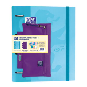Pack carpeta con recambio oxford ebinder touch + bolso portatodo kangoo