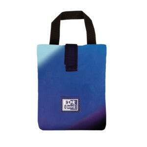 Bolso sandwich oxford bag space gradient con asa y cierre velcro color azul 110x200 mm