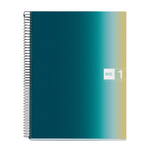 Cuaderno espiral miquelrius din a4 80 hojas 90 gr cuadro 5 mm tapa forrada aurora iceland