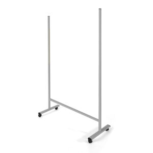 Soporte rocada movil universal para pizarras de pared de 120 a 200 cm con ruedas y freno