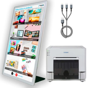 Kiosko fotografico creative all in one 24" + software i kiosk creative + impresora fotografica citizen cy-02