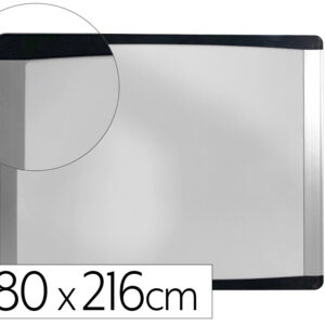 Pizarra blanca bi-office inka magnetica acero lacado marco de aluminio y laterales plastico negro 280x216 mm