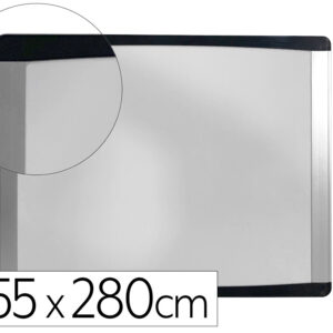 Pizarra blanca bi-office inka magnetica acero lacado marco de aluminio y laterales plastico negro 355x280 mm