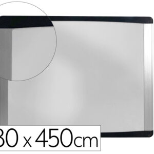 Pizarra blanca bi-office inka magnetica acero lacado marco de aluminio y laterales plastico negro 580x450 mm