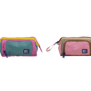 Estuche portatodo oxford gran capacidad kangoo color block 100x130x220 mm