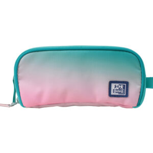 Estuche portatodo oxford kangoo gradient ocean tres cremalleras 80x100x220 mm