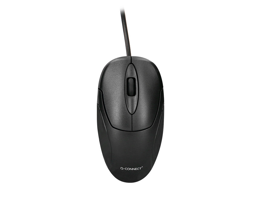 Raton q-connect optico 800 dpi usb 1,5 ghz negro con cable