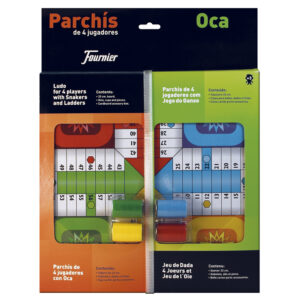 Parchis con oca tablero pequeño 42,5x33x4,45 cm