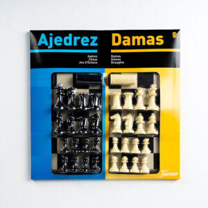 Ajedrez con damas tablero grande 41x40x4,6 cm