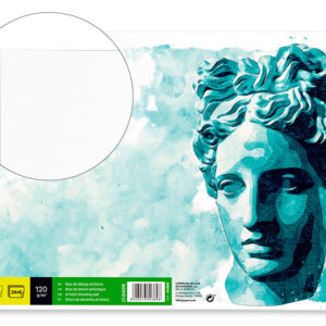 Bloc dibujo liderpapel artistico encolado 594x420mm 24+6 hojas 120g/m2 sin recuadro