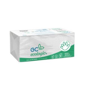 Toalla de papel mano engarzada ecologica xtrasec 20x23 cm 2 capas paquete con 196 unidades