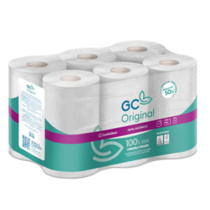 Papel higienico gc 2 capas paquete de 12 rollos