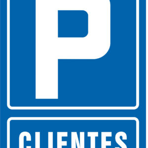 Pictograma syssa señal de parking clientes en pvc 210x297 mm