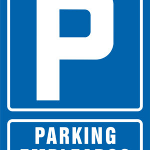 Pictograma syssa señal de parking empleados en pvc 210x297 mm