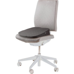 Cojin de asiento fellowes breyta en cuña color negro 90x430x430 mm