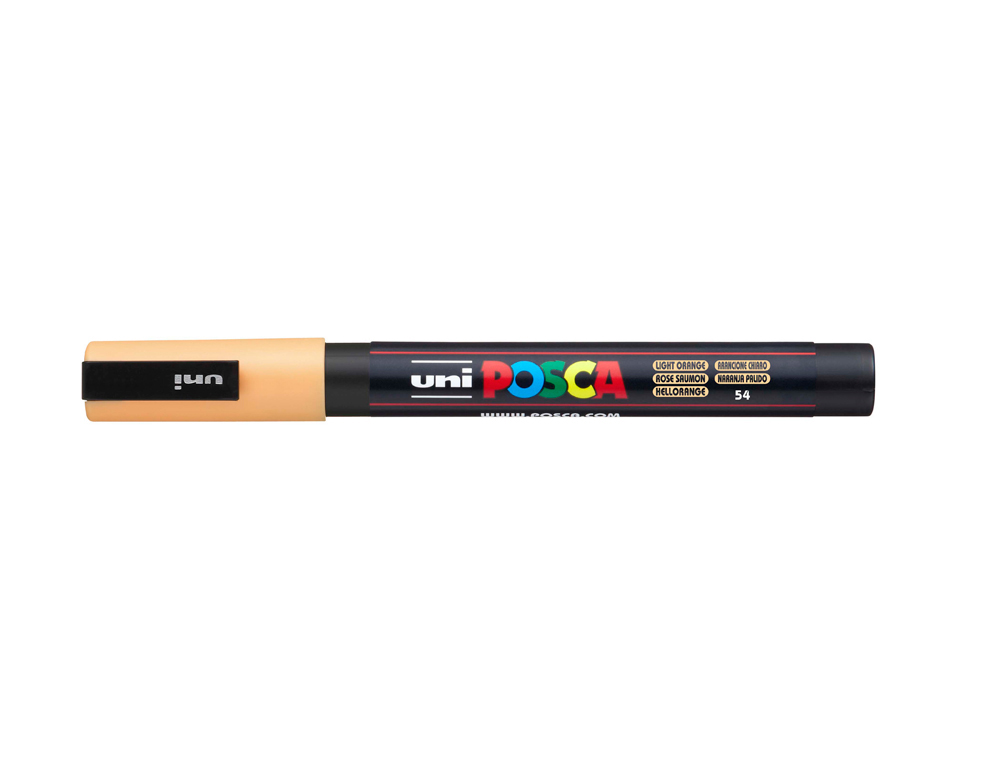 Rotulador uni posca 0,9 - 1,3mm pc-3m naranja claro
