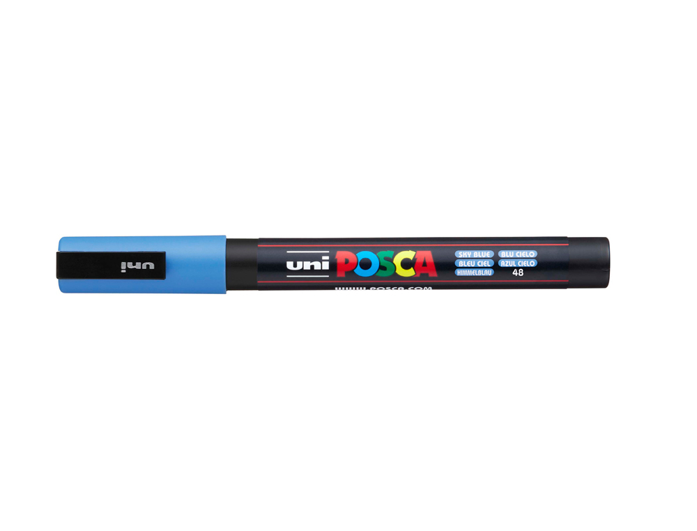Rotulador uni posca 0,9 - 1,3mm pc-3m azul cielo
