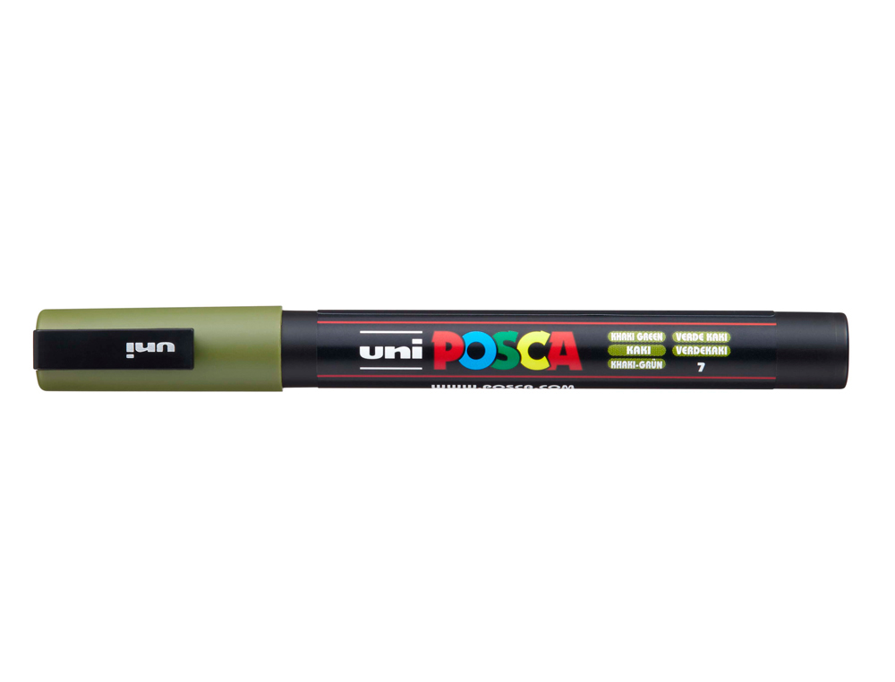 Rotulador uni posca 0,9 - 1,3mm pc-3m verde kaki