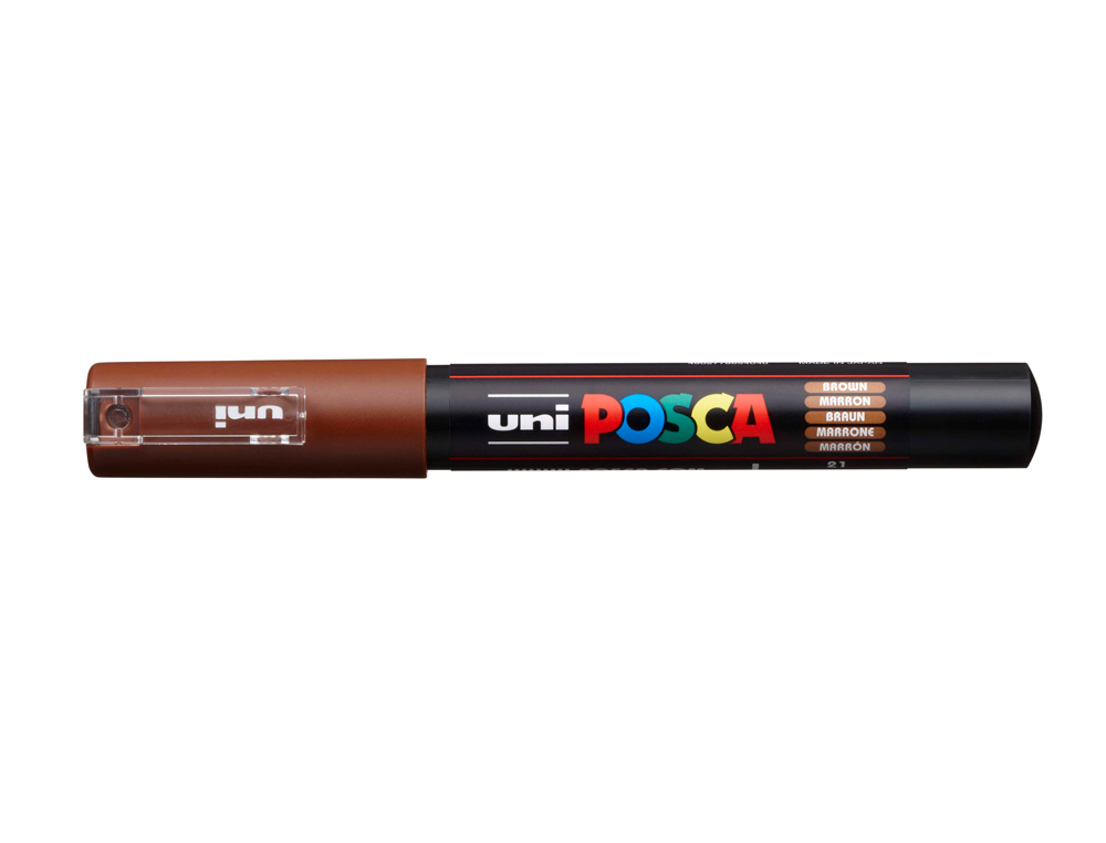 Rotulador uni posca 0,7mm pc-1m marron