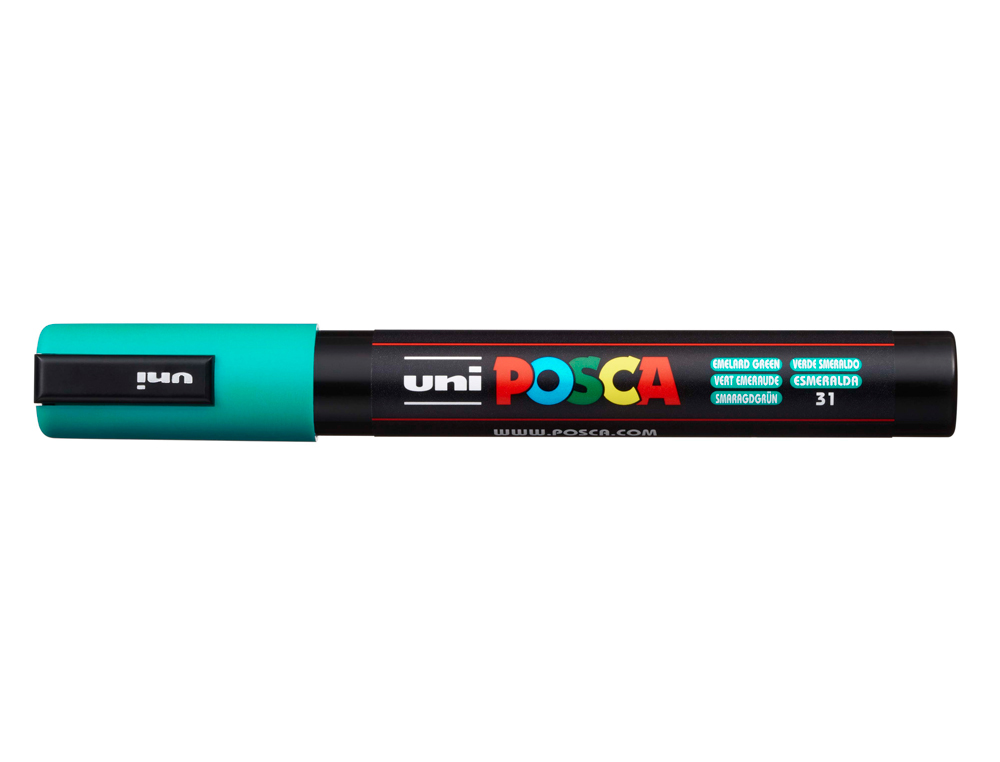 Rotulador uni posca 1,8 - 2,5mm pc-5m esmeralda