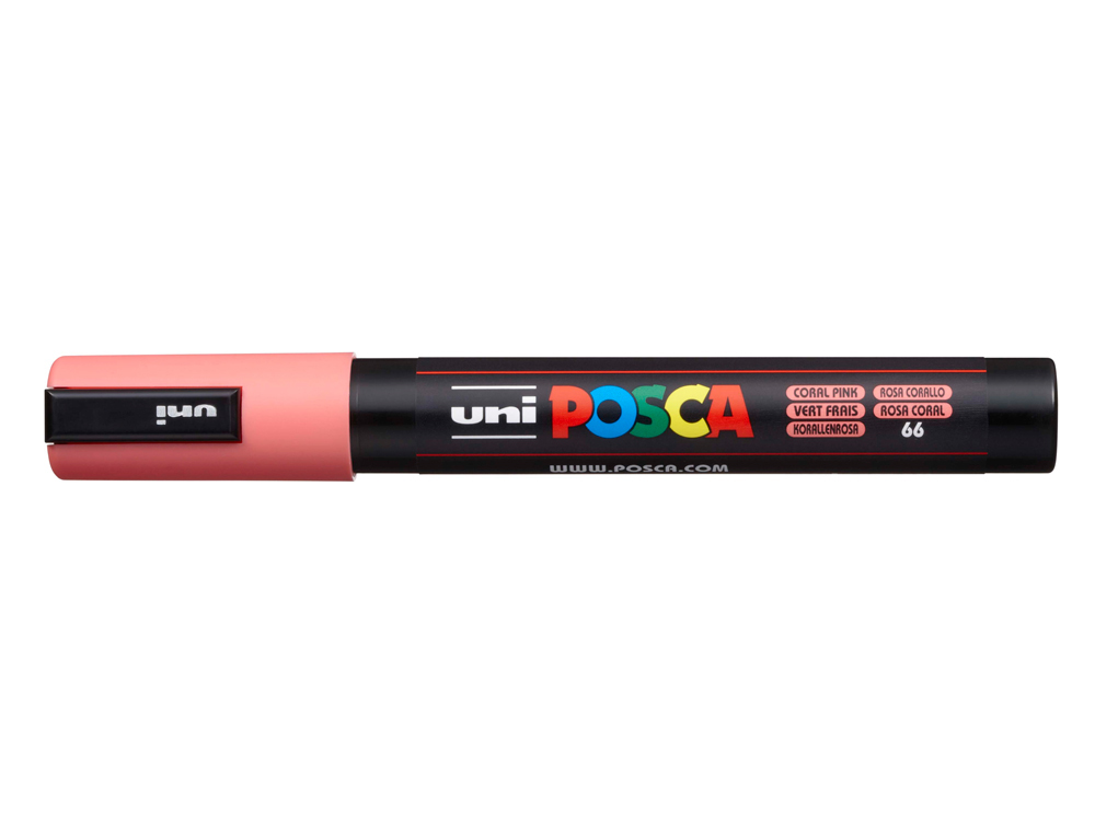 Rotulador uni posca 1,8 - 2,5mm pc-5m rosa coral