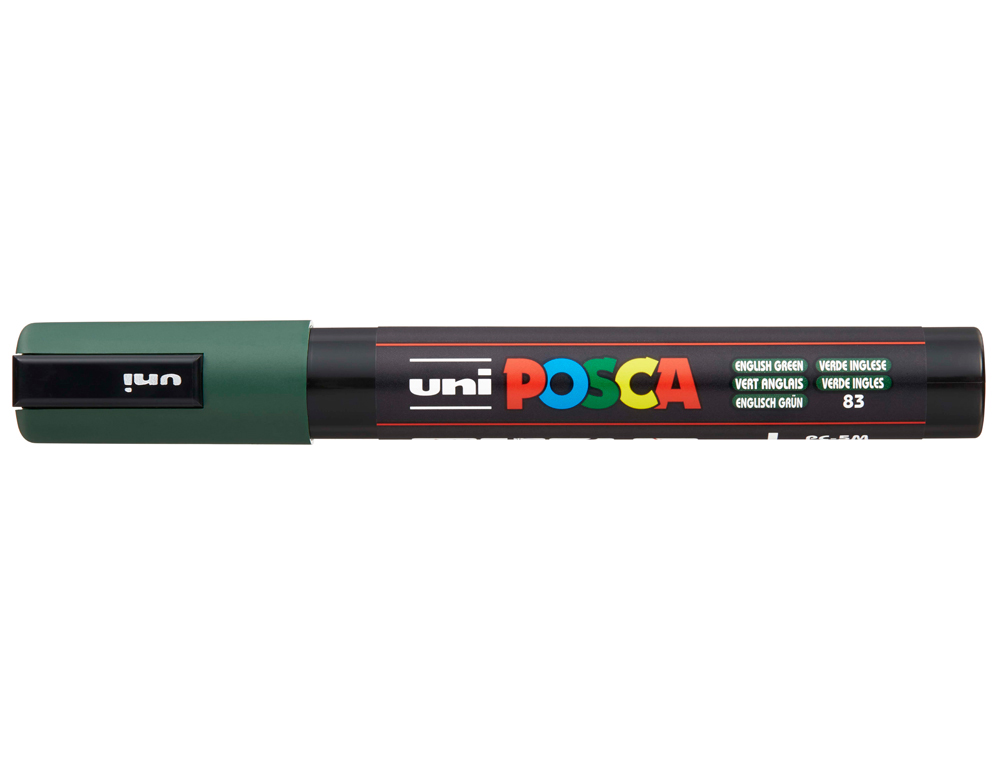 Rotulador uni posca 1,8 - 2,5mm pc-5m verde ingles
