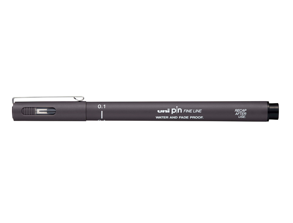 Rotulador uni pin calibrado pin01-200 gris oscuro