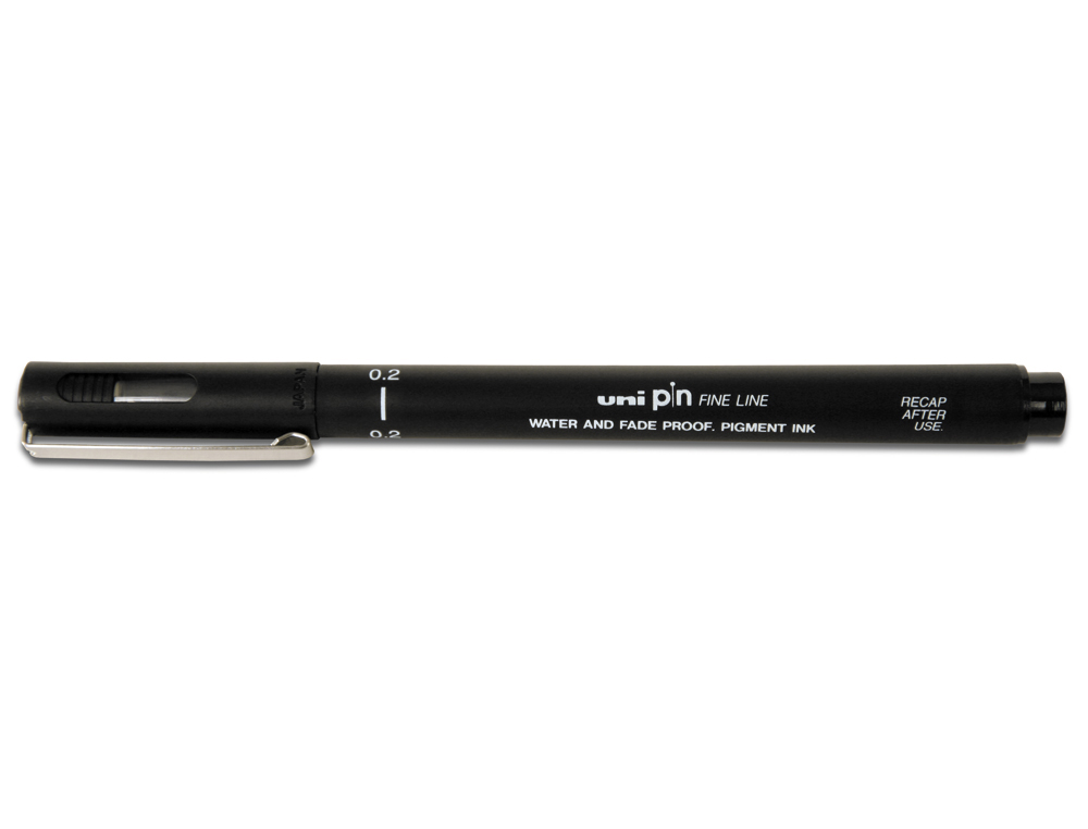 Rotulador uni pin calibrado pin02-200(s) negro